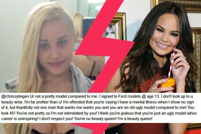 Model Chrissy Teigen tried to help Ms Bynes and was met with a scathing retort.