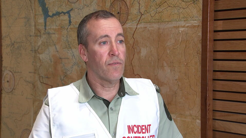 CFA incident controller Aaron Kennedy wanred a significant area of unburned fuel threatened to increase the size of the Walwa blaze.