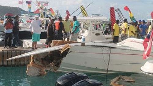 Branson watches 'sheer terror' boat crash