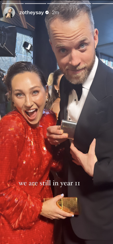 Hamish Blake and Zoe Foster Blake at the 2023 Logies 