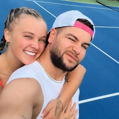 JoJo Siwa and Chris Hughes