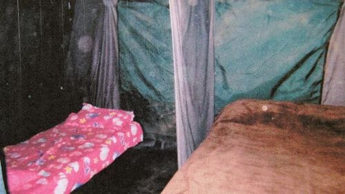 This image appears to show a sleeping area in the home.