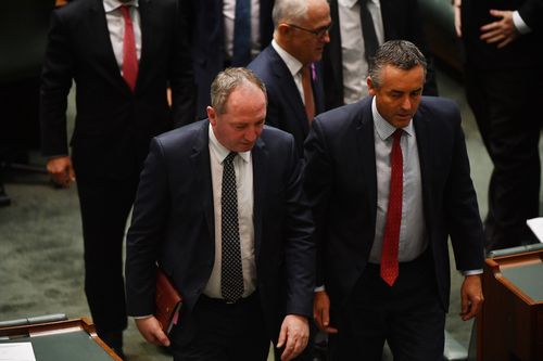 Barnaby Joyce and Darren Chester