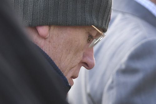 David Eastman arrives at the Supreme Court in Canberra.