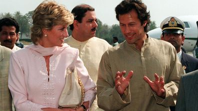 Princess Diana and Imran Khan in April 1996