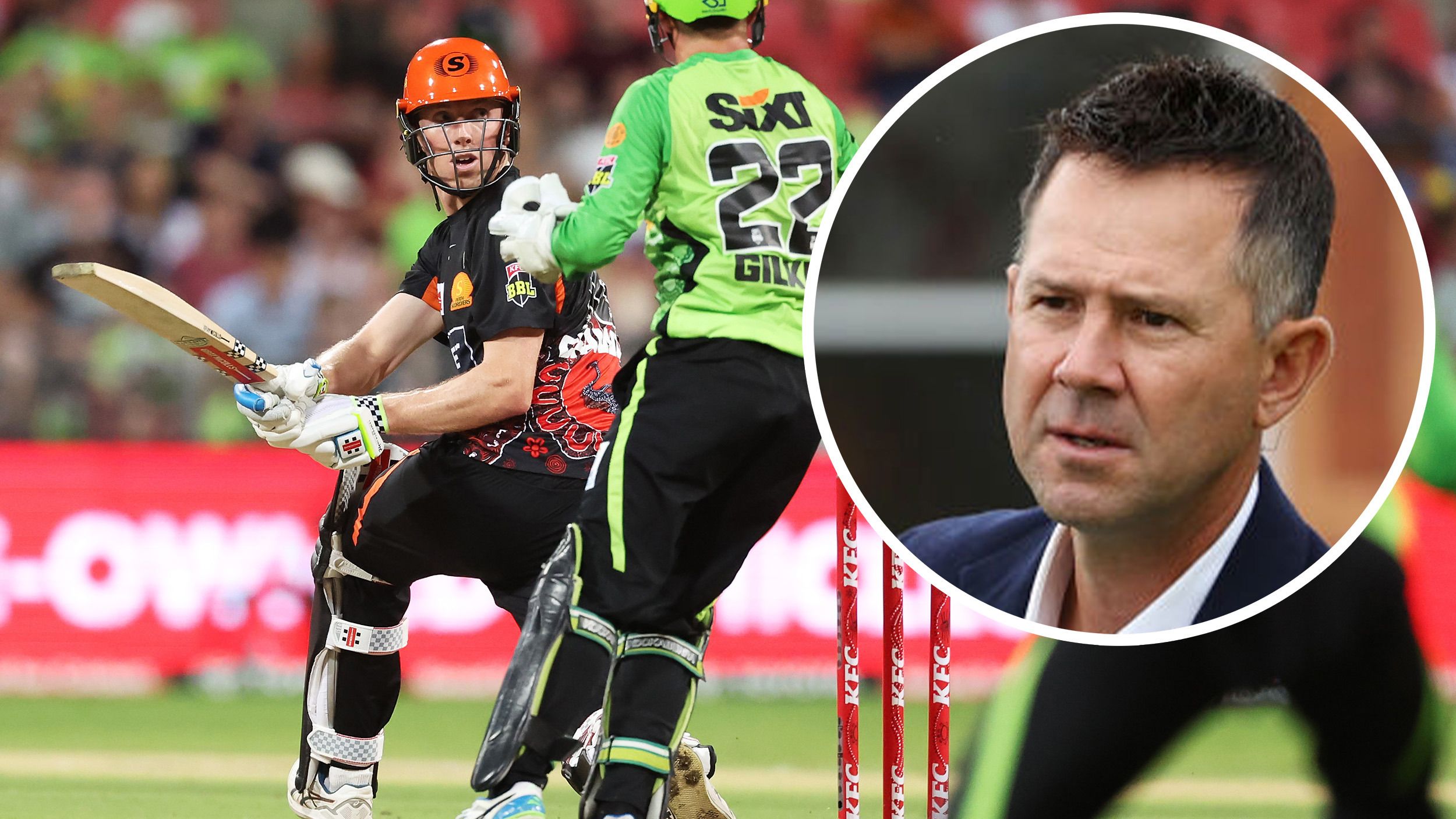 Cricket legend Ricky Ponting ripped into the BBL pitch in Sydney.