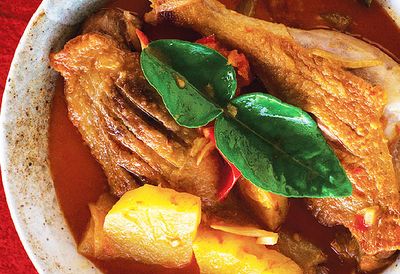 Red duck and pineapple curry