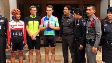 9RAW: Aussie cyclist’s arrest turns into publicity stunt