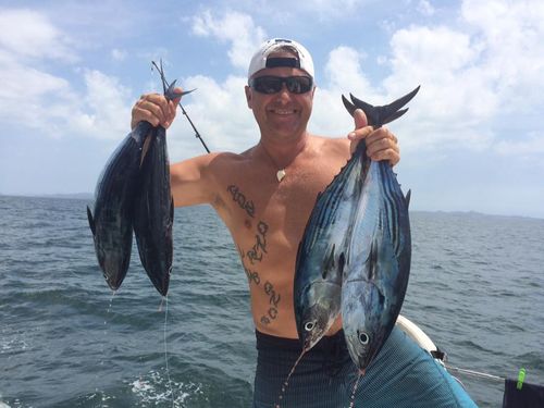 Nikolic reeled in some fish during a stop in Panama. Picture: Facebook