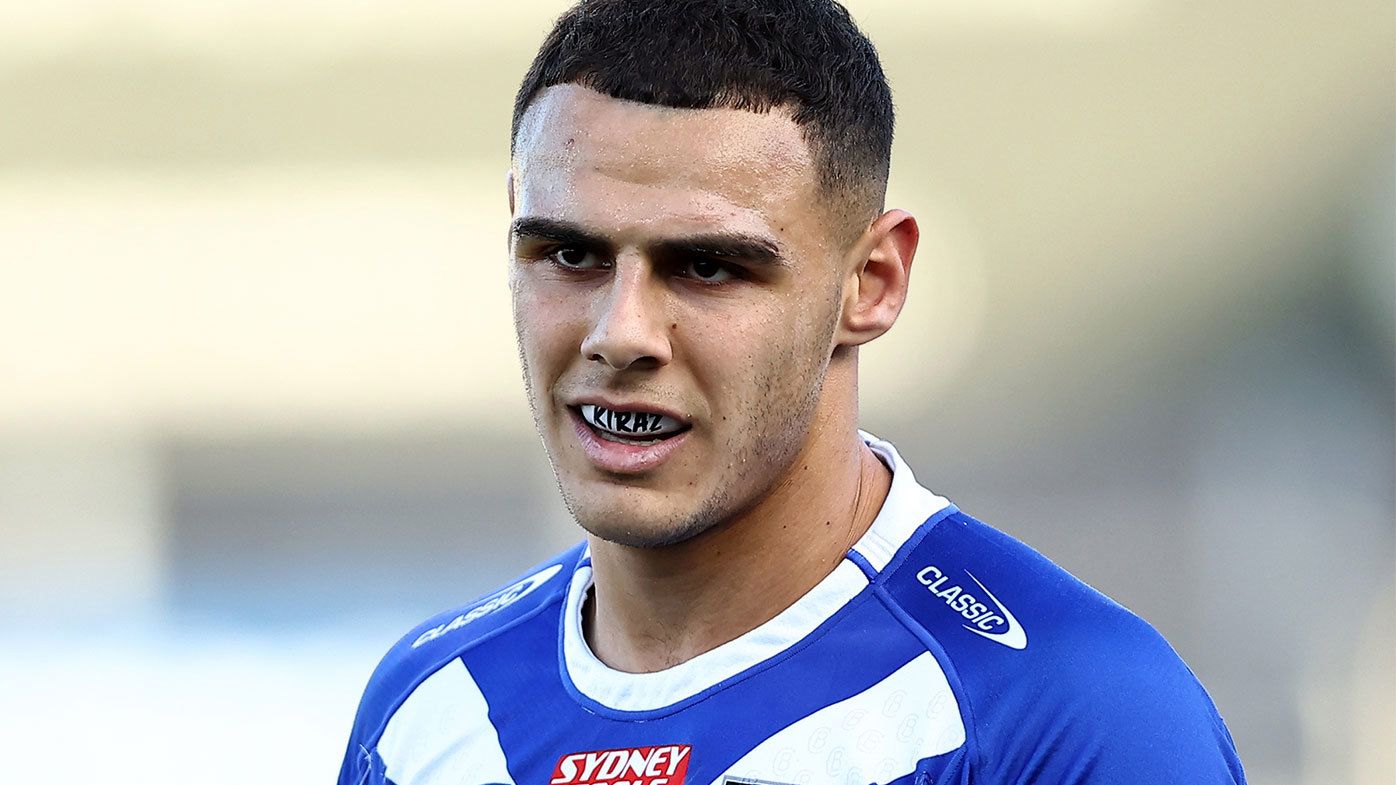 Jacob Kiraz pictured during the 2023 season with the Canterbury Bulldogs