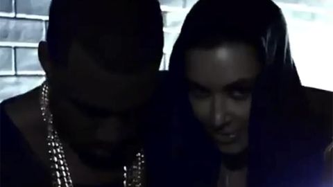 Kim Kardashian makes a cameo in Kanye West's video clip