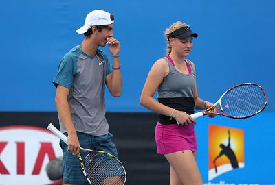 Vekic and Kokkinakis lost in the first round of the 2014 Australian Open.