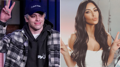 Pete Davidson playfully talks Kim Kardashian dating rumours on Late Night With Seth Meyers.