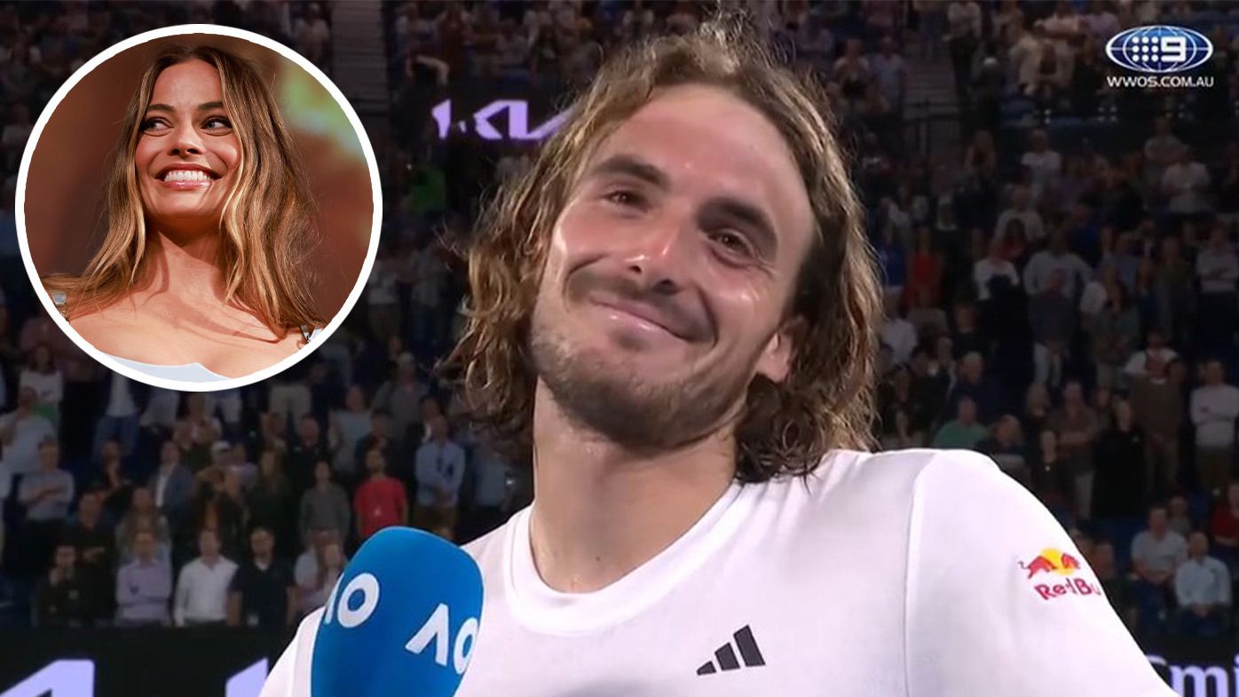 Stefanos Tsitsipas advances to final four, has cheeky message for Aussie actor