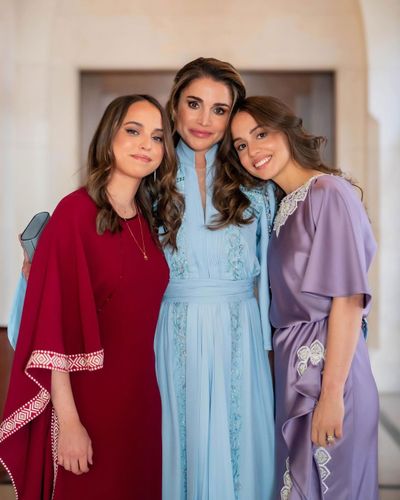 Queen Rania with Princesses Salma and Iman