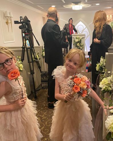 Lily Allen shares photos of daughters Ethel and Marnie taken at her Las Vegas wedding in September 2020. 