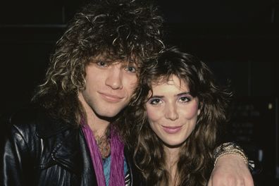 American singer, songwriter and guitarist Jon Bon Jovi and his girlfriend, Dorothea Hurley, attend the Rockers '85 awards ceremony, held at the Sheraton Premiere Hotel in Los Angeles, California, March 1985. Rockers '85 is a music conference, expo and awards ceremony held at the Sheraton Premiere Hotel from 10th to 13th March 1985.