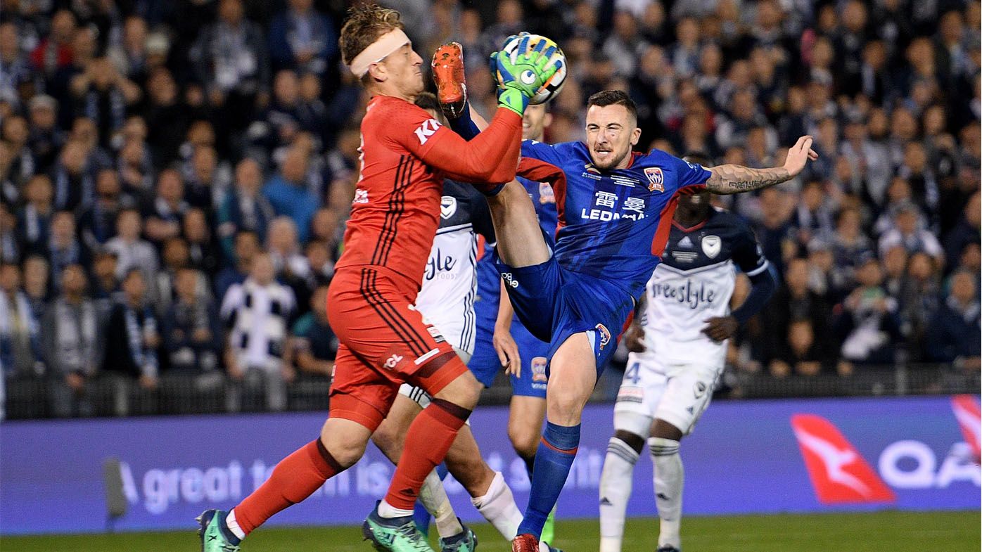 Newcastle Jets' Roy O'Donovan receives historic 10-game suspension for ugly challenge on Victory keeper Lawrence Thomas