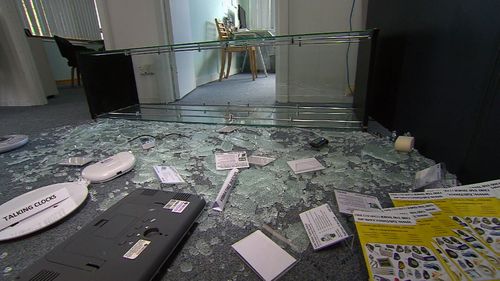 "Heartless": Laptops and assistance watches were stolen in the smash-and-grab.