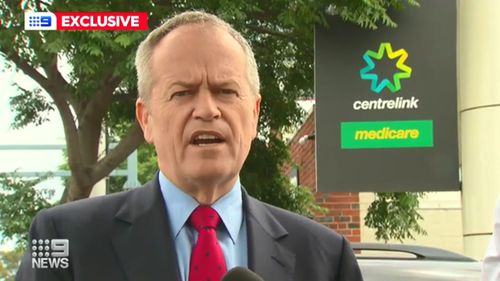 Bill Shorten talking about centrelink closures