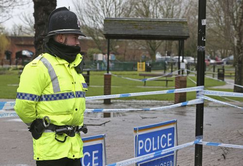 In Salisbury, public spaces remain under police control. (AAP)