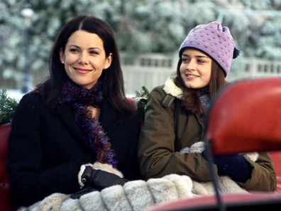 Christmas scene from Gilmore Girls