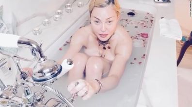 Madonna, coronavirus, bath