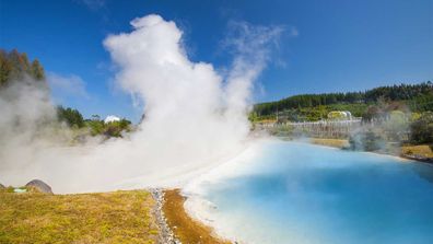 Wairakei Terraces hot spring, New Zealand