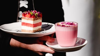 Black Star's famous strawberry rose and watermelon cake gets a coffee upgrade