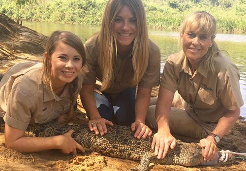 Natalia Cooper joined the Irwins on their annual croc trip. (Supplied)