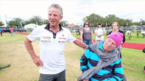 Kevin helped best mate Sid fulfill his dream of completing a triathlon.