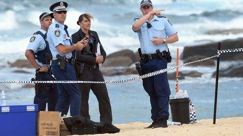 The body of a newborn baby girl was found buried in the sand at Maroubra Beach on Saturday. (9NEWS)