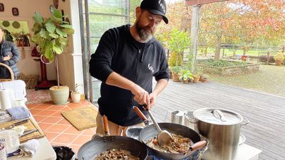 Jim Fuller cooks up mushrooms and shares his secrets