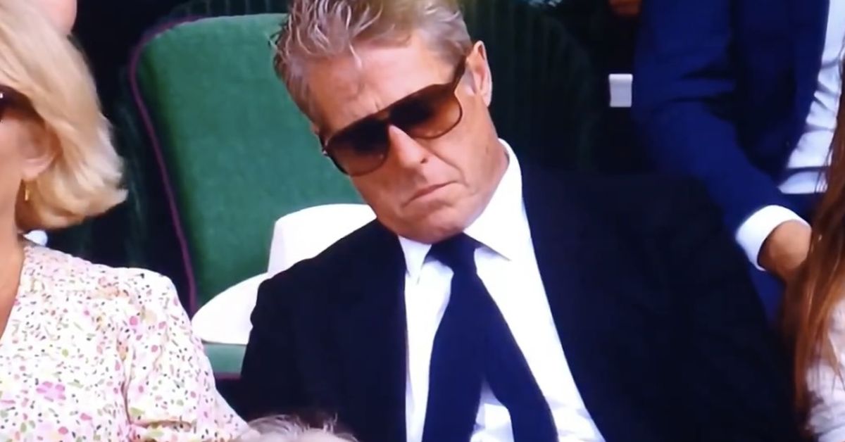 Hugh Grant caught dozing off at Wimbledon after bagging a ticket to the coveted Royal Box