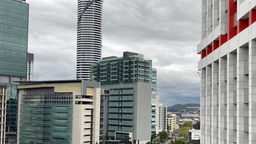 Nuages ​​d'orage à Brisbane.