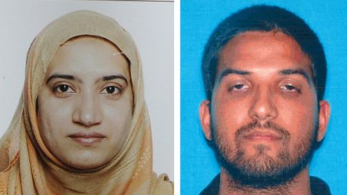 Tashfeen Malik and Syed Farook were killed in a shootout with police after shooting dead 14 people. (Supplied)