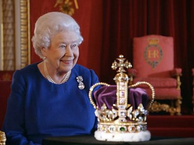 Queen Elizabeth in crown jewels documentary