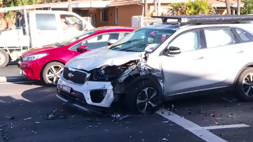 Police will allege the man and woman then stole a silver Kia from a nearby property, rammed a police car and fled north on the M1.