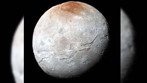 This image of Pluto's moon, Charon, was taken just before July 14. (NASA)