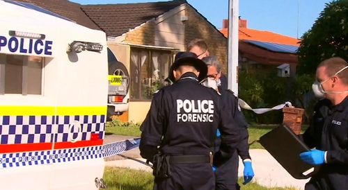 Jerome Gerovich, 87, from Mandurah asleep when he awoke to the intruders searching through the rooms of his Dudley Park home about 2am yesterday.