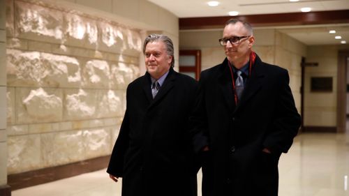 Bannon would be the highest-ranking person who served in the Trump White House to be called before the grand jury. (AAP)