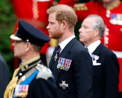 prince harry queen funeral