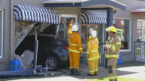 A major emergency has unfolded in a ﻿South Australian bakery, leaving a 62-year-old grandmother, who was ordering her morning coffee, with serious injuries.