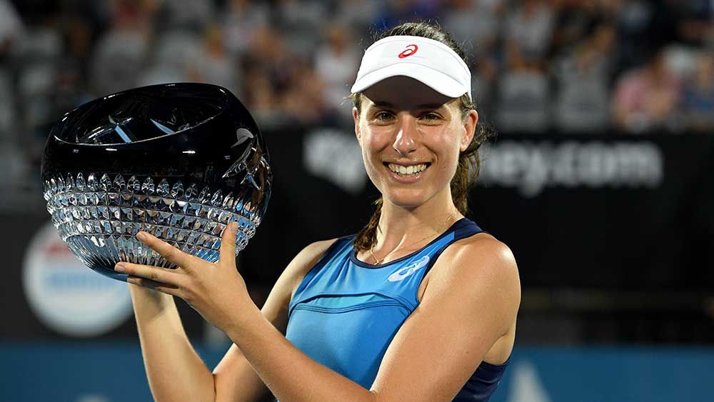 British player Johanna Konta has won the Sydney International. (AAP)