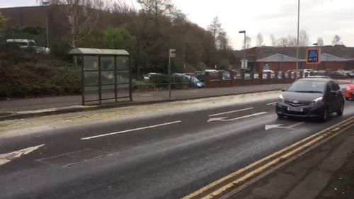 The 91-metre-long stream of excrement flowed down Walsall Road, in Staffordshire.