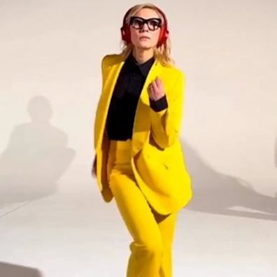 Cate Blanchett stars in Sparks' music video for "The Girl Is Crying In Her Latte".