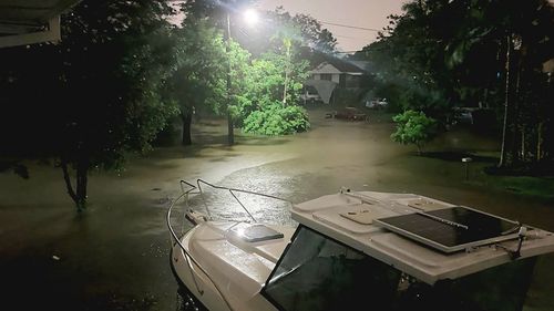 Townsville coped 105mm of rain in 60 minutes.