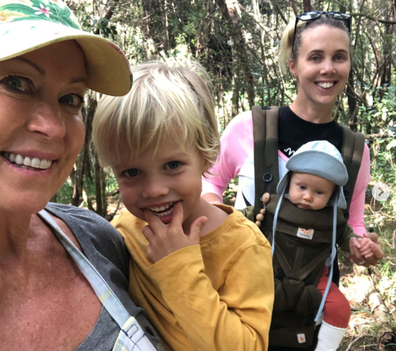 Lisa Curry with grandchildren