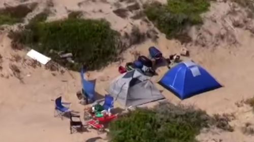 The alleged attack occured at Coorong Beach, about 200km south of Adelaide. (9NEWS)