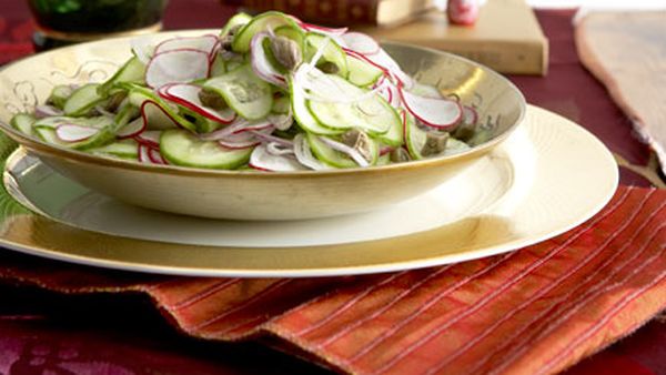 Cucumber and caper salad